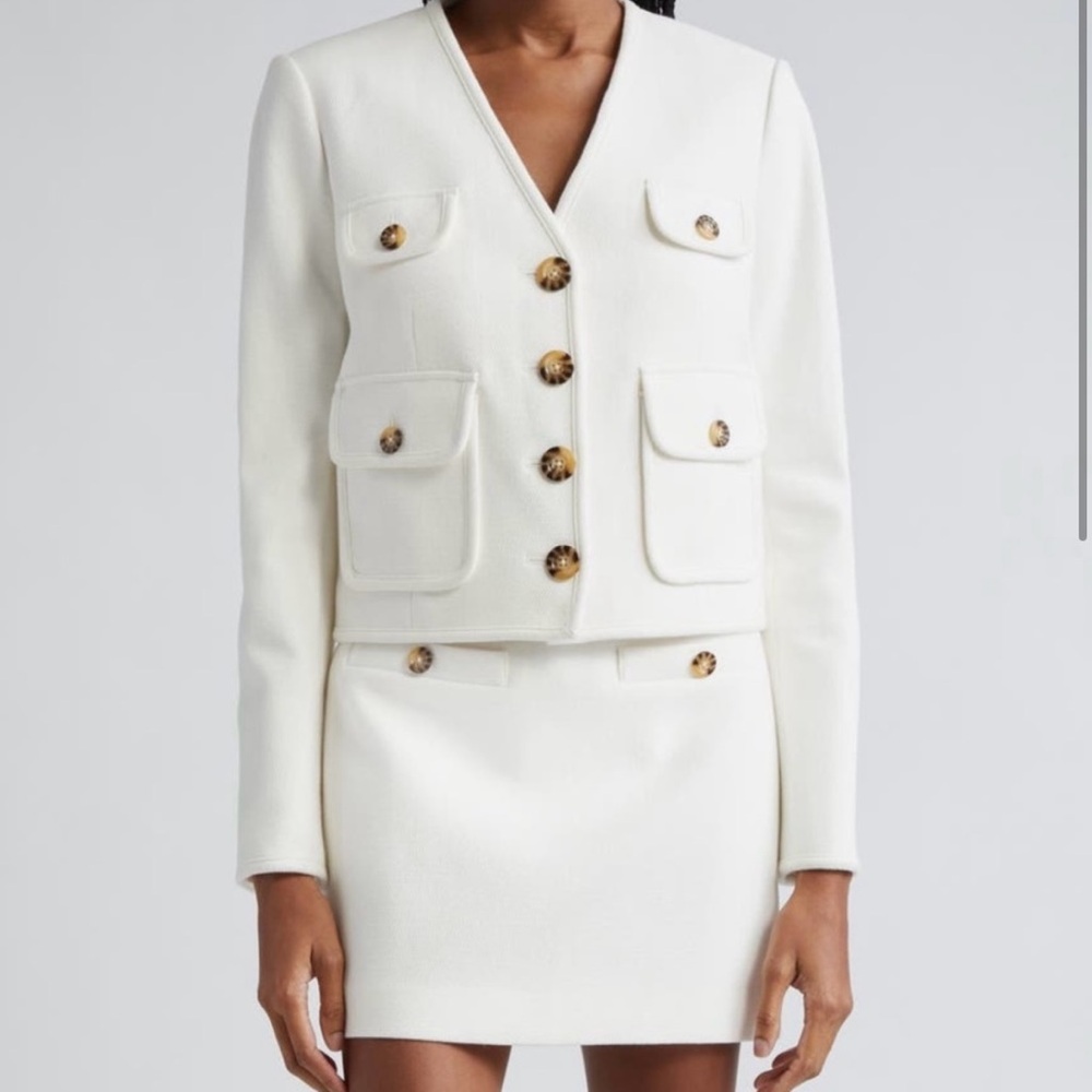 NWT Veronica Beard Off White Jacket and Skirt Set